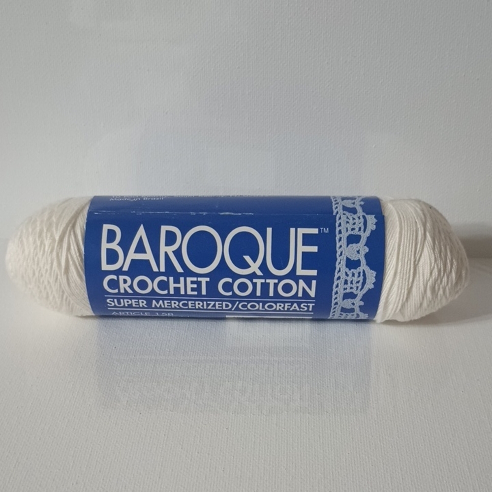 Baroque Crochet Cotton Yarn - White